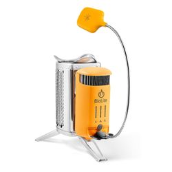 BioLite Camp Stove 2 elektrisitet generator bruk kvister - trenger ingen gass - campstove oransje standard