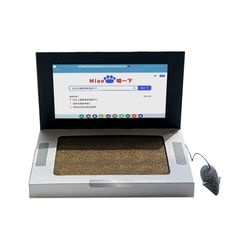 Kannettavan tietokoneen raapija kissan lelu pehmohiirillä, kissanpennun kannettava tietokone Lelutassu sosiaalisessa mediassa kaikenikäisille kisso...