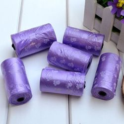 Besser 1/4/6/8/10 Roll Bag Pet Affald Agterstavn Hunde Kat Clean Afhente Garbage Bag Roll 6 pcs