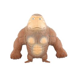 Gorillas Stretchy Svampete Squishy Gorilla Stress Relief Toy Vent Doll Brown