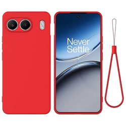 OnePlus Nord 4 -kotelolle nestemäinen silikoninen naarmuuntumista estävä puhelimen kansi käsihihnalla Monivärinen Style D