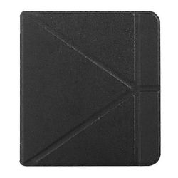 Kotelo Kobo Libra H2o 7" -lukulaitteelle, Premium PU -nahkainen, monikulmainen origami-teline Musta