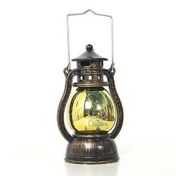Christmas Led Lantern Lights Lampe Ornament til festbelysning A