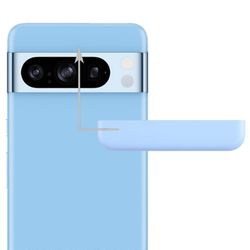 (Uusi) Google Pixel 8 Pro -puhelimelle YHTEENSOPIVA etuosan ylempi ylätakakansi Sininen