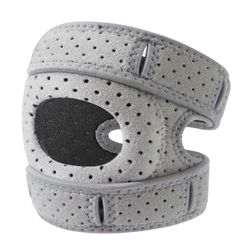 Säädettävät Polvilumpio-jännehihna urheiluun Liukumaton Säädettävät Runners Polvivakaaja lentopalloon Harmaa L