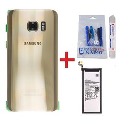 gsmschermkapot For Samsung Galaxy S7 Edge tilbage Cover + batteri-guld