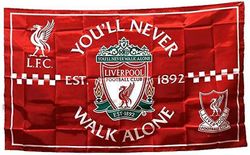 Liverpool Flag Banner 3X4.7Feet England Premier Fodbold Fodbold Flag Sjal