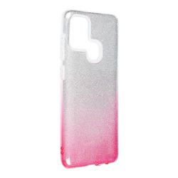 König Telefoncover til Samsung Galaxy A21s beskyttelsesetui Cover Bumper Shell Glitter Pink