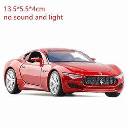 1:32 Maserati Alfieri Coupe Alloy urheiluautomalli Painevalettu metalli leluajoneuvot Automalli Ääni ja valo Simulaatio Lasten lelulahja 1 36 Punainen