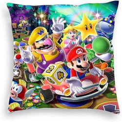 Smggv 2024 Super Mario Bros Tyynynpäällinen Heitto Tyynyliina Vuodesohva Auto Kotihuone Toimistokoristeet Lahjat D