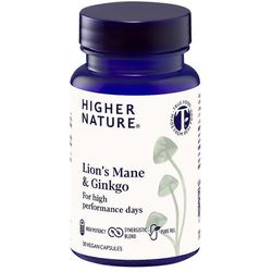 Higher Nature Lion's Mane &; Ginkgo kapselit 30 (LIG030)