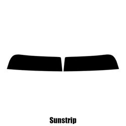 Window-Tint Sun Strip til BMW 3-serie 4-dørs salon F30 - 2012 og nyere pre-cut sunstrip 5% limo sort