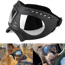 Koiran suojalasit Keskikokoiset suuret koiran anti-uv-aurinkolasit Tuulenpitävät lumenkestävät vedenpitävät pehmeät runkolasit pitkille kuonokoiril...