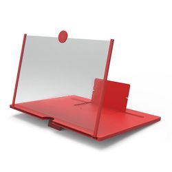 Eveltek 10 tommer 3d skærmforstærker Mobiltelefon Skærm VideoForstørrelse Sort Rød 10 inch