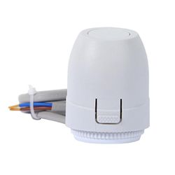 Termisk aktuator til gulvvarme, NC AC 230V, elektrisk ventilmanifold til gulvvarmetermostat hvid
