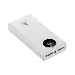 50000mah Ultrastor kapasitet 120W Power BankSuper rask lading for mobil strøm eksternt batteri for iphone Xiaomi Samsung HVIT 50001mAh-100000mAh