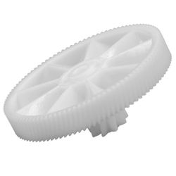 Zahnrad kompatibel mit Braun Power Plus 1100, 1300 Fleischwolf, Stabmixer - Ersatzteil, 83,6 mm Valkoinen