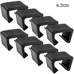 Rottinki Huonekalut Clip Monikäyttöinen Paju Sohva liitin Kiinnike Kestävä Card Slot 4.3cm pack Of 8