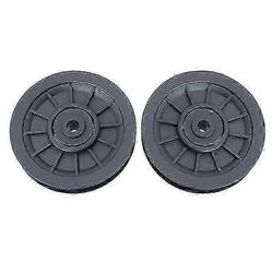 2kpl yleislaakeripyörä pyörä kuntolaitteet osa kulumaton hihnapyörän varaosat kuntosali kunto musta - JV 10.5X10.5X2.5CM