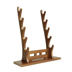 Miekkatelineen näytön tuki miekkapidike temppeliritarille Wakizashi samurai miekka musta 4 taso Pähkinä 5 taso As described