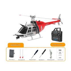 RC ERA C138 Bell 206 1:33 Barometri kiinteä korkeus 3D-lentokone helikoptericd Punainen A