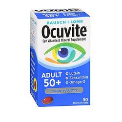 Bausch & Lomb Bausch og Lomb Bausch + Lomb Ocuvite Voksen 50 + Eye Vitamin &Mineral, 90 Softgels (Pakke med 1)