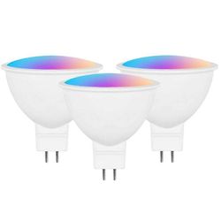 3kpl Smart Homekit WiFi MR16 älykäs LED-lamppu 12V RGBCW himmennettävä lamppu Siri-ääniohjaus 5W kohdevalon värinvaihto