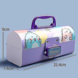 Lyijykynäkotelo salasana monitoiminen vedenpitävä ja tahrankestävä päiväkodille Lohikäärmeperhe violetti