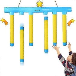 2025 Speed Challenge Reflex Challenge -peli - Käsien ja silmän koordinaatio- ja reaktioharjoittelulelu, säädettävä nopeuspudotustikku ja käsi Kelta...