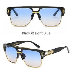 Fashion Classic Luksus Mænds solbriller [sort Frame Blue Gradient] sort/blå