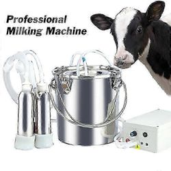 Sähköinen lypsykone Lammas Lehmä Lypsäjä Ämpäri Tyhjiöpumppu Sykkivä lypsykone Automaattinen sähköinen tyhjiöpumppu 3L Pulse Charing Cow