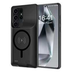 Samsung Galaxy S25 Ultra TPU Edge -latauskotelolle 10000mAh laajennettu akku, joka on yhteensopiva MagSaf:n kanssa