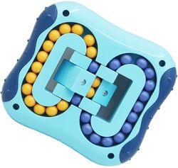 Roterende Magic Cube Fidget Spinner Legetøj til børn Puslespil Pædagogisk festinteraktion Børns legetøjsgaver Blå