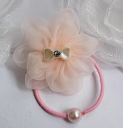 Mode Børns Tiara Søde Organza Blomster Dejlig Baby Hårnål Pige Hår Reb Børn Hovedbeklædning Acessorio De Cabelo T
