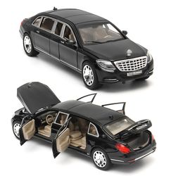 1:24 Til Mercedes Maybach S600 Limousine Trykstøbt Metal Modelbil Legetøj Til Børn Julegave Legetøj Bilsamling