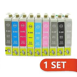 Korkealaatuinen T0591-mustekasetti, joka on yhteensopiva T0591 T0592 T0593 T0594 T0595 T0596 T0597 T0598 T0599:n kanssa Epson Stylus Photo R2400 -t...