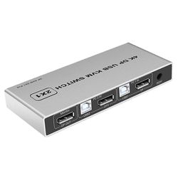 Hmwyv Hmwy-dual-port 8k Displayport Kvm Switch Usb Displayport Kvm 144hz Dp Switcher 4kx2k/60hz 2k/144hz