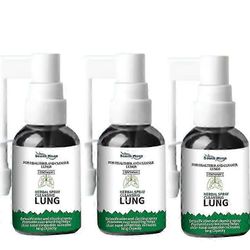 3X Lung Detox Herbal Cleanser Spray tupakoitsijoille Poista nenän tukkoisuus Kuorsauksen estävä liuos Stop Snore Relief Spray Nose