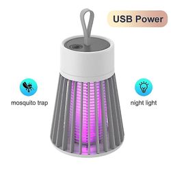 elektroninen hyttysten tappajalamppu kannettava säteilytön USB ladattava Harmaa USB-virtalähde