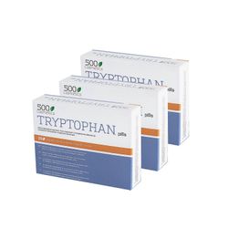 500Cosmetics x3 500Kosmetiikka tryptofaanipillereit, rentouttavia pillereit ahdistuksen hallintaan