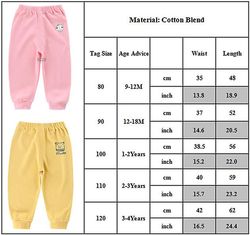 Liltop Toddler Baby Drenge Piger Cartoon Print Bukser Jogging Sweat Pants Sportstøj Vin rød 12-18 M