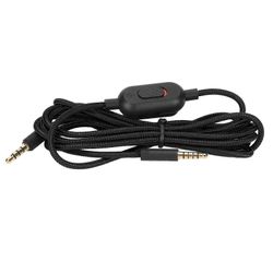 Pelikuulokekaapeli kudottu kuulokejohto äänenvoimakkuuden säätimellä ja mykistyskytkimellä Logitech G Pro G Pro X G433 G233 mustalle