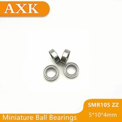 Skyndte Smr105zz Abec-3 (10stk) 5x10x4 mm rustfrit stål miniature Smr105 Zz kuglelejer Smr105-zz