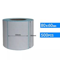 Boeyaa Flere specifikationer Termisk udskrivningspapir til termisk printer stregkode klistermærker etiketter klæbende termisk 80x50mm 500Pcs