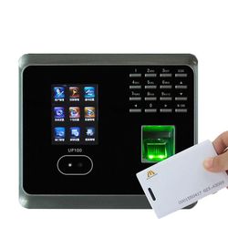 ZKTeco WIFI UF100plus biometrinen sormenjälkitunnistus näppäimistön aikakellolla Harmaa