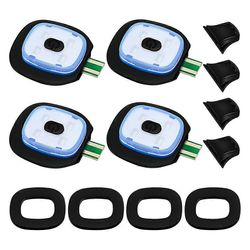 USB ladattava valo LED-neulotulle pipolle, 4 kpl, vahva keskikokoinen ja heikko valotila LED-hattu