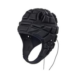 Rugby Kypärä Lapsille Rugby Päänsuojat Pehmeä Pehmustettu Säädettävä Maalivahdin rullahattu S Black