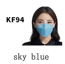 Lauwodun Pil-formet Kf95 Voksen Ansigtsmaske Voksen Fisk-formet Åndbar Kn94 Tre-dimensionelle Mask-50 Pieces himmelblå