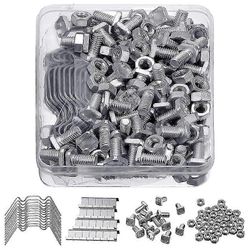 400kpl kasvihuoneen korjaussarja sisältää 100 lasipidikettä w lankapidikkeet 100z päällekkäiset pidikkeet ja 100 gree hopea