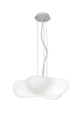 Inspired Lighting Eos Loft Vedhæng 4 Lys E27 Indendørs, Mat Hvid, Opal Hvid